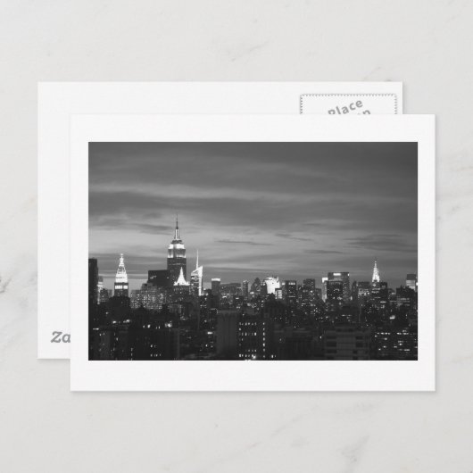 New York Skyline Postkarte (Vorne/Hinten)