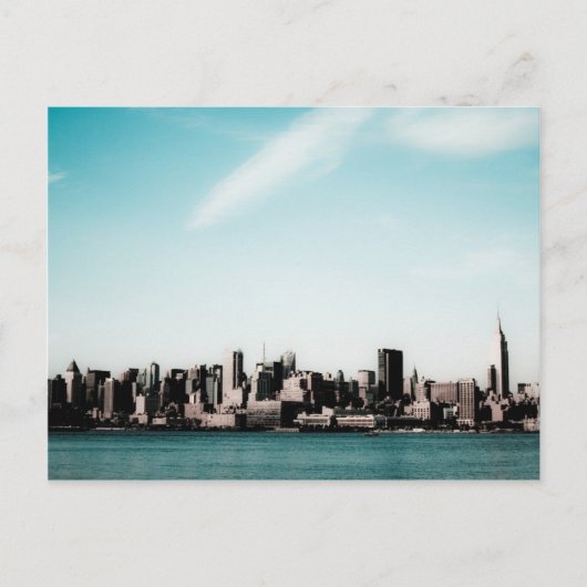 New York Skyline Postkarte (Vorderseite)