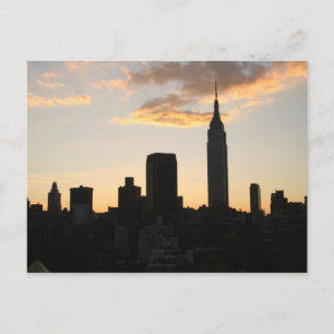 New York Skyline Postkarte