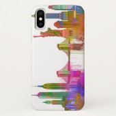 New York Skyline - Rainbow Case-Mate iPhone Hülle (Rückseite)