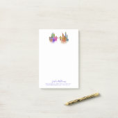 New York Skyline - Rainbow Post-it Klebezettel (Auf Schreibtisch)