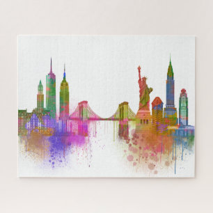 New York Skyline - Rainbow Puzzle