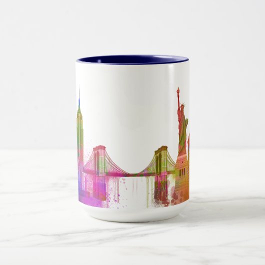 New York Skyline - Rainbow Tasse (Zentrum)