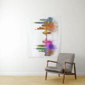 New York Skyline - Rainbow Wandteppich (Beispiel)