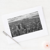 New York Skyline Rechteckiger Aufkleber (Umschlag)