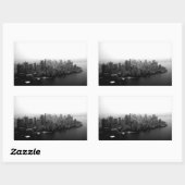 New York Skyline Rechteckiger Aufkleber (Blatt)
