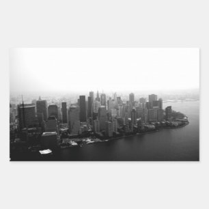 New York Skyline Rechteckiger Aufkleber