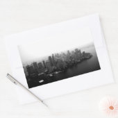 New York Skyline Rechteckiger Aufkleber (Umschlag)