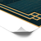 New York Skyline Retro Poster (Ecke)