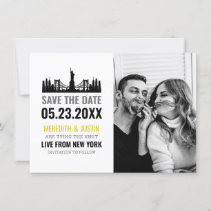 New York Skyline Save the Date Einladung