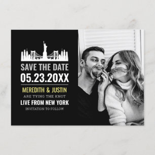 New York Skyline Save the Date Einladung