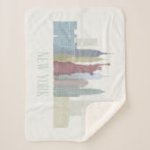 New York Skyline Sherpadecke (Vorderseite)