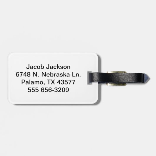 New York Skyline Silhouette in Imitate Gold Glitze Gepäckanhänger (Rückseite horizontal)