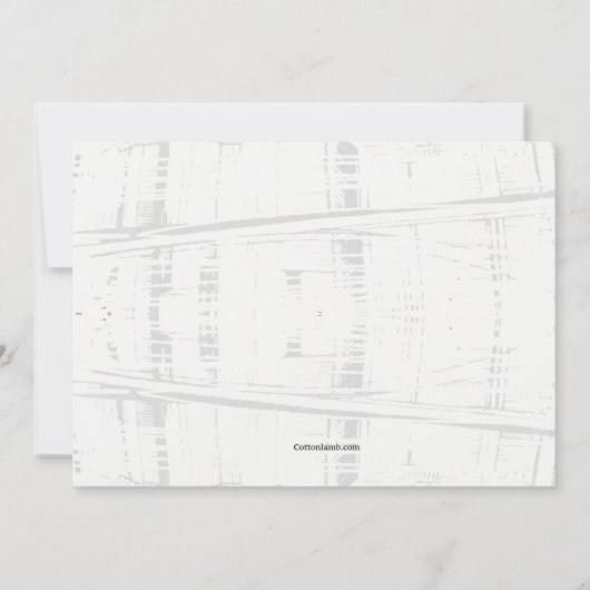 New York Skyline Sketchy Einladung (Rückseite)