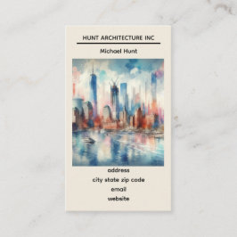New York Skyline Template Business Card Visitenkarte