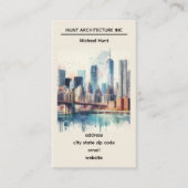 New York Skyline Template Business Card Visitenkarte (Vorderseite)