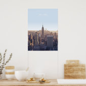 New York Skyline Travel Artwork Poster (Küche)