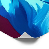 New York Skyline und Freiheitsstatue in Fauvist Poster (Ecke)