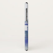 New York Skyline - Watercolor Blue Case-Mate iPhone Hülle (Hinten/Links)