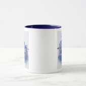 New York Skyline - Watercolor Blue Tasse (Zentrum)