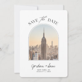 New York Skyline Wedding Save the Date Einladung
