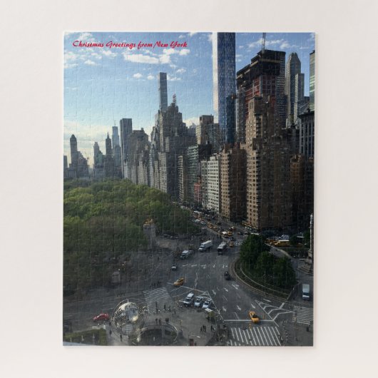 New York Skyline.Weihnachtsgrüße Puzzle (Vertikal)