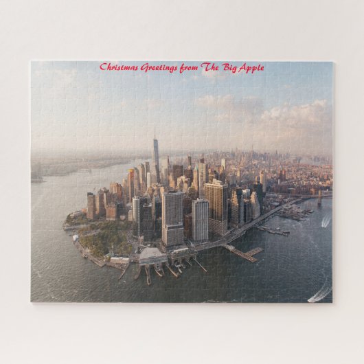 New York Skyline.Weihnachtsgrüße Puzzle (Horizontal)