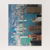 New York Skyline.Weihnachtsgrüße Puzzle (Vertikal)