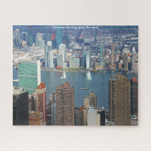 New York Skyline.Weihnachtsgrüße Puzzle (Horizontal)
