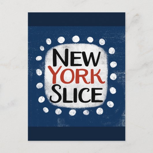 New York Slice Postcard Postkarte (Vorderseite)