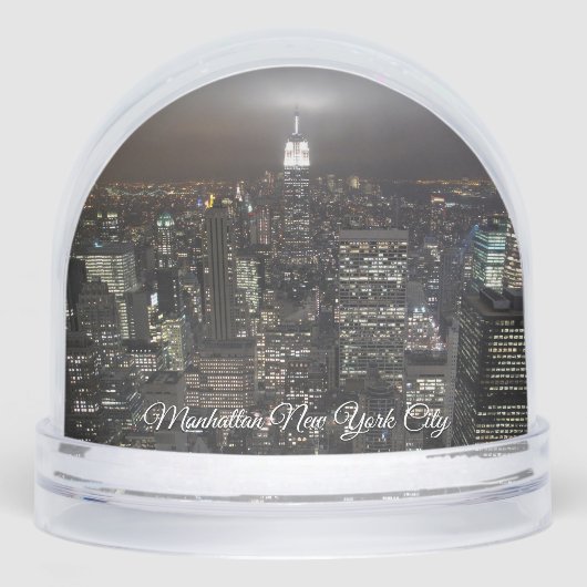 New York Snow Globe Custom NYC Empire Snowglobe Schneekugeln (Vorderseite)
