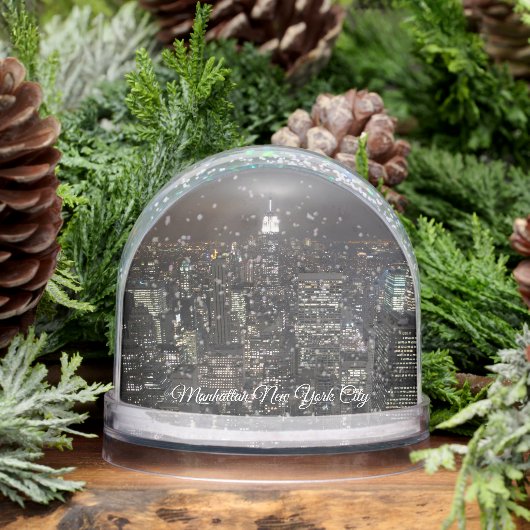 New York Snow Globe Custom NYC Empire Snowglobe Schneekugeln (Winter)