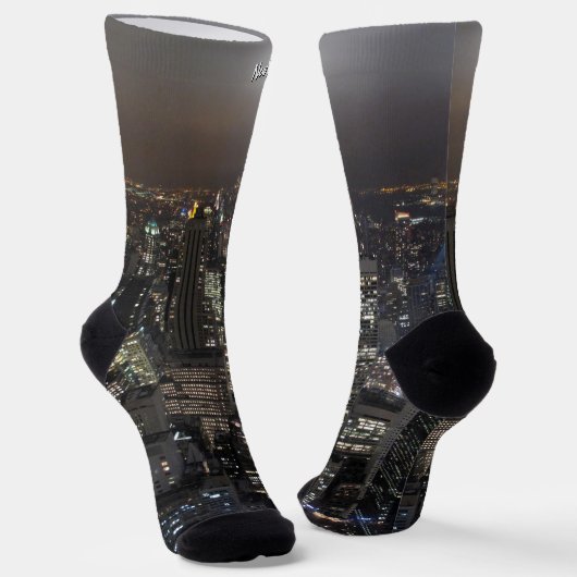 New York Socks NYC Souvenir Socks Custom Socken (Gewinkelt)