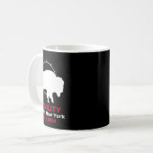 New York Solar Eclipse Totality 8. April 2024 Kaffeetasse (Vorderseite Links)