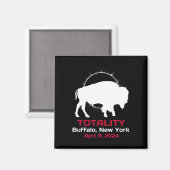 New York Solar Eclipse Totality 8. April 2024 Magnet (Vorderseite/Rückseite)