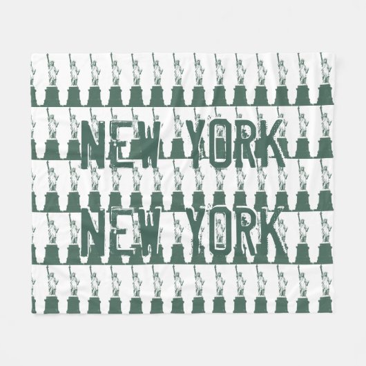 New York Souvenir Blanket Statue of Liberty Decor Fleecedecke (Vorderseite (Horizontal))