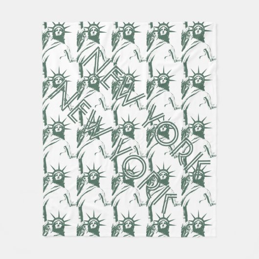 New York Souvenir Blanket Statue of Liberty Decor Fleecedecke (Vorderseite)