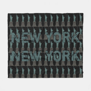 New York Souvenir Blanket Statue of Liberty Decor Fleecedecke
