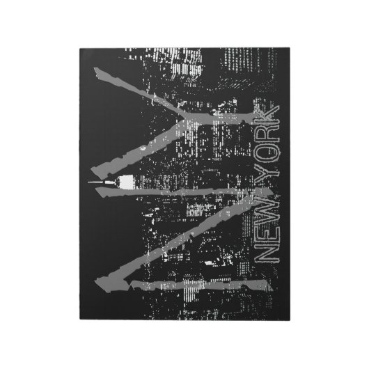 New York Souvenir Notepad Empire State Notepad Notizblock (Rotiert)