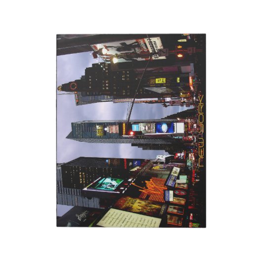 New York Souvenir Notepad NY Time Square Notepad Notizblock (Rotiert)