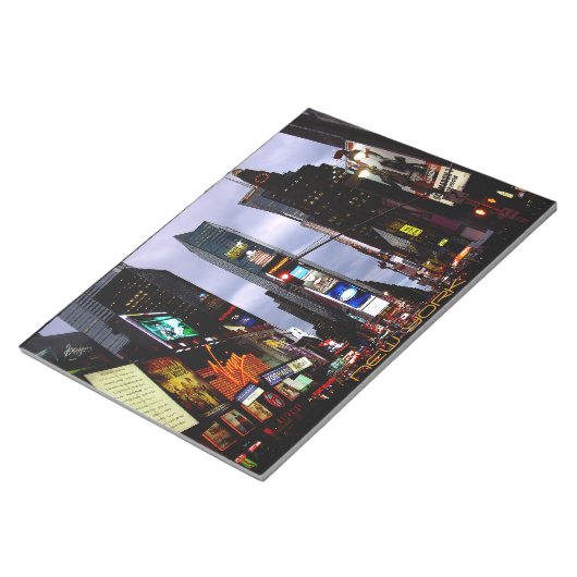 New York Souvenir Notepad NY Time Square Notepad Notizblock (angewinkelt)