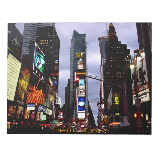 New York Souvenir Notepad NY Time Square Notepad Notizblock (Vorderseite)
