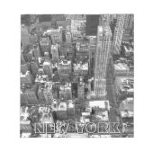 New York Souvenir Notepad Retro NYC View Geschenk Notizblock (Vorderseite)
