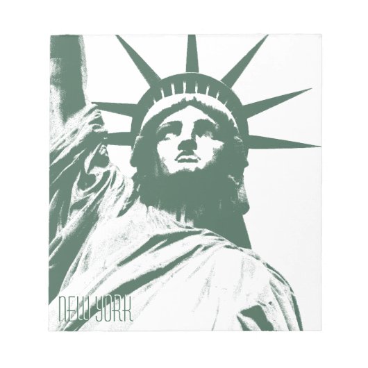 New York Souvenir Notepad Statue of Liberty Gifts Notizblock (Vorderseite)