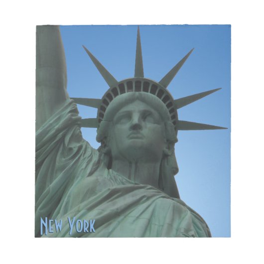 New York Souvenir Notepad Statue of Liberty Gifts Notizblock (Vorderseite)
