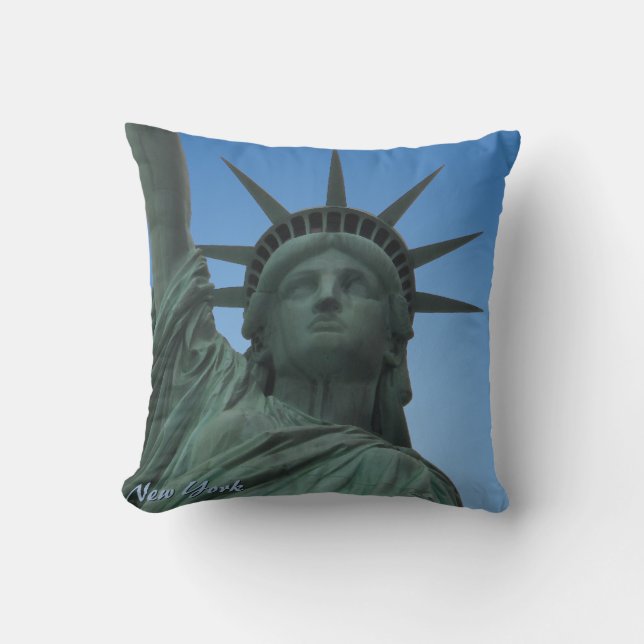 New York Souvenir NY Statue of Liberty Pillow Kissen (Vorderseite)