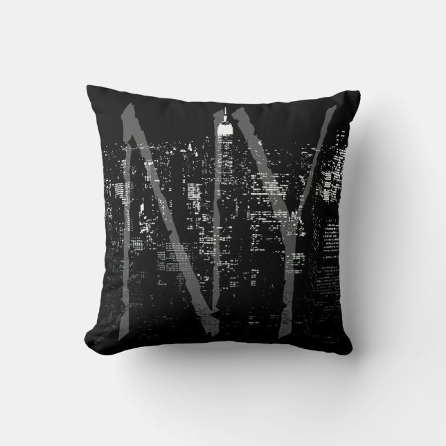 New York Souvenir Pillow NY Cityscape Pillow Kissen (Vorderseite)