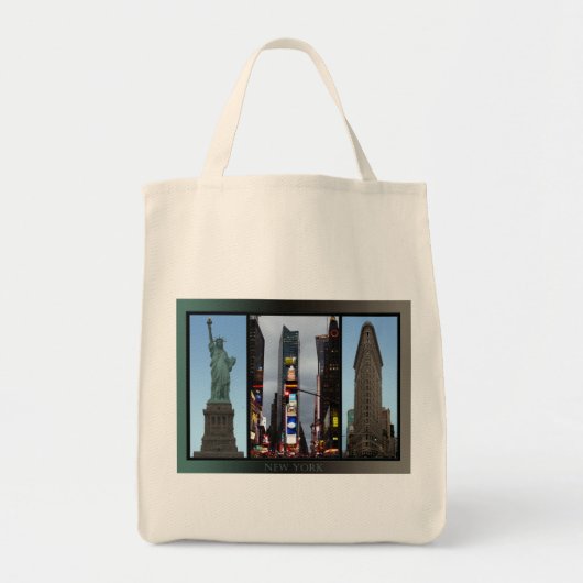 New York Souvenirs NY Tote Bag Sehenswürdigkeit So Tragetasche (Vorne)