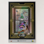 NEW YORK SPARKLE BILD 8 RAHMEN 2 WEISS PUZZLE (Vertikal)