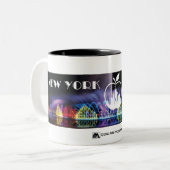 NEW YORK SPARKLE ZWEIFARBIGE TASSE (Vorderseite Links)